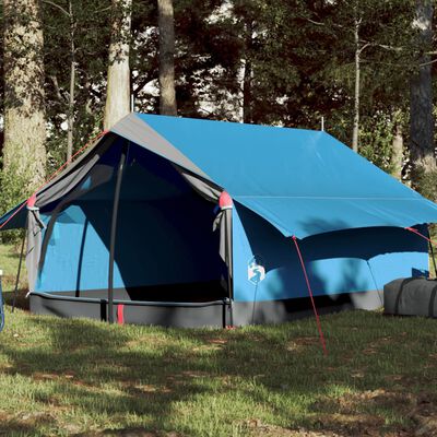 vidaXL Campingzelt 2 Personen Blau Wasserfest