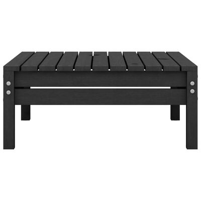 vidaXL 4-tlg. Garten-Lounge-Set Schwarz Massivholz Kiefer