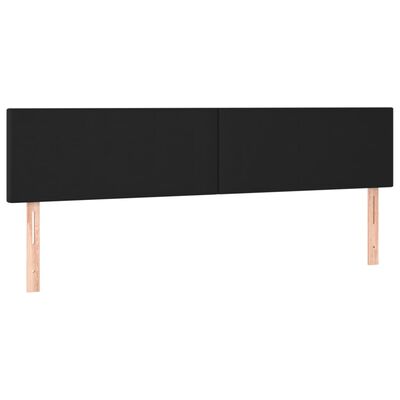 vidaXL Kopfteile 2 Stk. Schwarz 80x5x78/88 cm Kunstleder