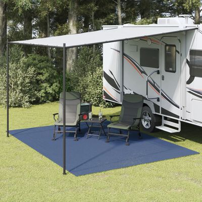 vidaXL Campingteppich Blau 4x3 m