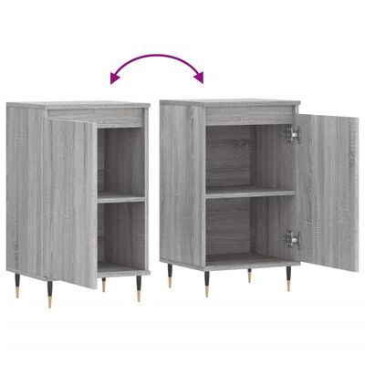 vidaXL Sideboards 2 Stk. Grau Sonoma 40x35x70 cm Holzwerkstoff