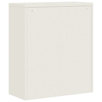 vidaXL Aktenschrank Weiß 90x40x145 cm Stahl