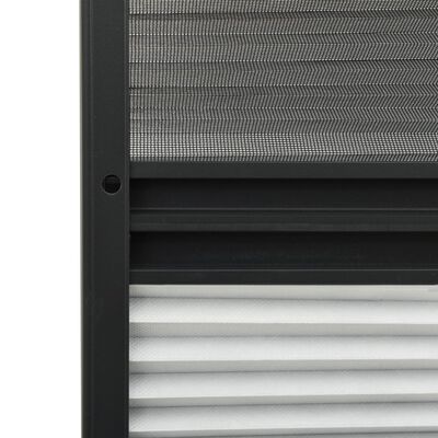 vidaXL Insektenschutz-Plissee für Fenster Alu 60x80 cm mit Jalousie