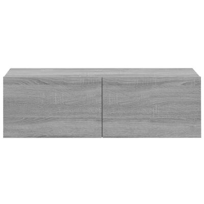 vidaXL TV-Wandschränke 2 Stk. Grau Sonoma 100x30x30 cm Holzwerkstoff