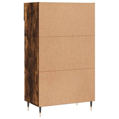 vidaXL Schuhschrank Räuchereiche 60x35x105 cm Holzwerkstoff