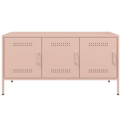 vidaXL TV-Schrank Rosa 100,5x39x50,5 cm Stahl