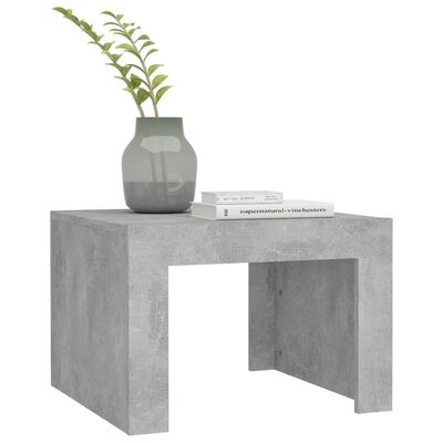 vidaXL Couchtisch Betongrau 50x50x35 cm Holzwerkstoff