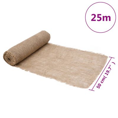 vidaXL Jutegewebe 0,5x25 m 100% Jute 200 g/m²