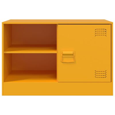 vidaXL TV-Schrank Senfgelb 67x39x44 cm Stahl