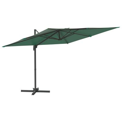 vidaXL Ampelschirm mit Aluminium-Mast 300x300 cm Grün