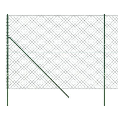 vidaXL Maschendrahtzaun Grün 2x10 m