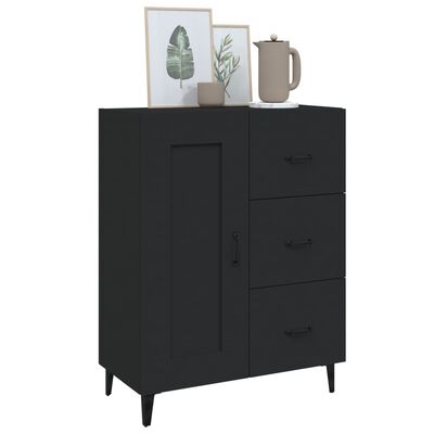 vidaXL Sideboard Schwarz 69,5x34x90 cm Holzwerkstoff