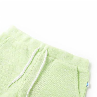 Kindershorts mit Kordelzug Neongelb 116