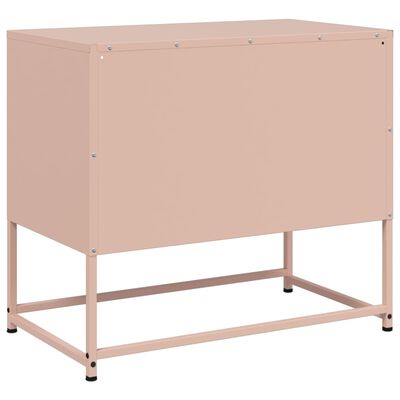 vidaXL TV-Schrank Rosa 68x39x60,5 cm Stahl