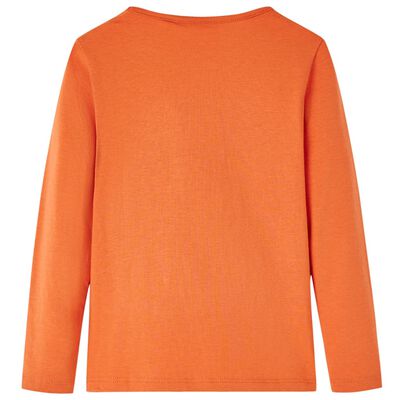 Kinder-Langarmshirt Dunkelorange 140