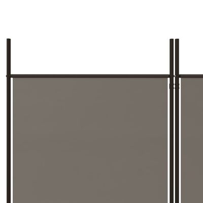 vidaXL 4-tlg. Paravent Anthrazit 200x200 cm Stoff