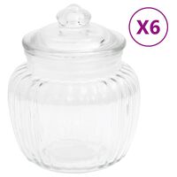 vidaXL Vorratsgläser 6 Stk. 500 ml Glas