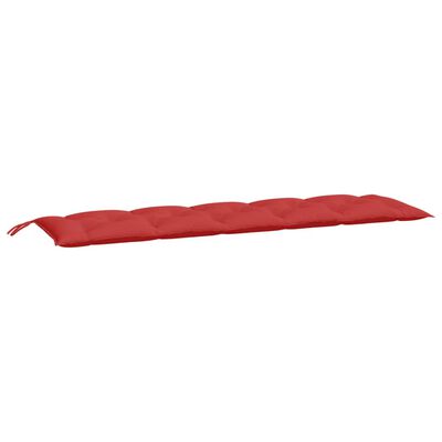 vidaXL Gartenbank-Auflage Rot 180x50x7 cm Oxford-Gewebe