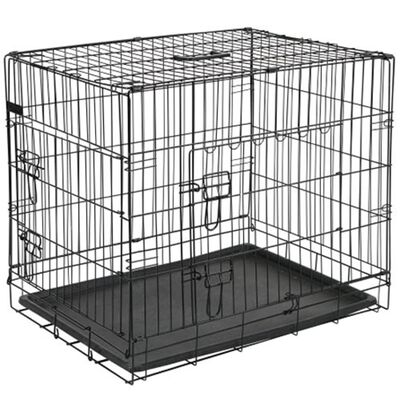 @Pet Hunde-Transportkäfig Metall 50,8 x 30,5 x 35,5 cm Schwarz 15006