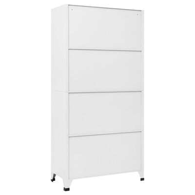 vidaXL Schließfachschrank mit 18 Fächern Metall 90x40x180 cm