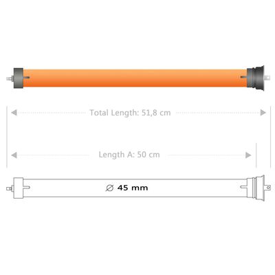 vidaXL Rohrmotoren 10 Stk. 40Nm