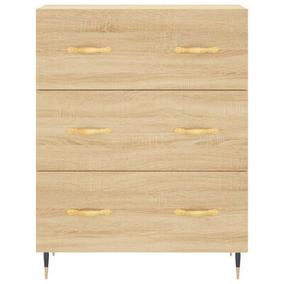 vidaXL Sideboard Sonoma-Eiche 69,5x34x90 cm Holzwerkstoff