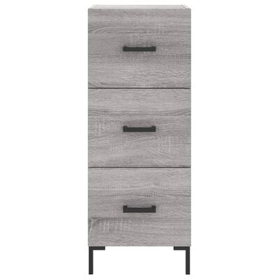 vidaXL Highboard Grau Sonoma 34,5x34x180 cm Holzwerkstoff