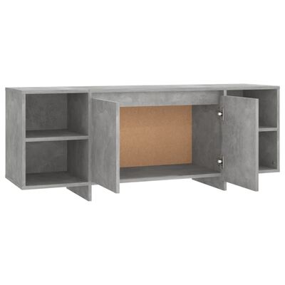 vidaXL TV-Schrank Betongrau 130x35x50 cm Holzwerkstoff