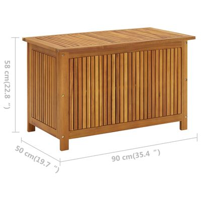 vidaXL Gartenbox 90x50x58 cm Massivholz Akazie