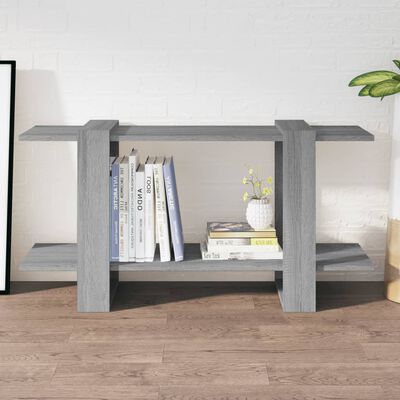 vidaXL Bücherregal Grau Sonoma 100x30x51 cm Holzwerkstoff