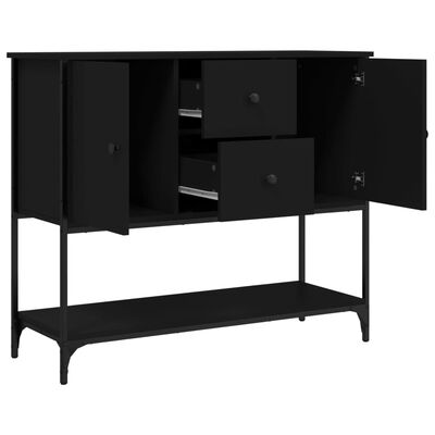 vidaXL Sideboard Schwarz 100x36x85 cm Holzwerkstoff