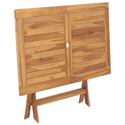 vidaXL Gartentisch Klappbar 120x70x75 cm Massivholz Teak