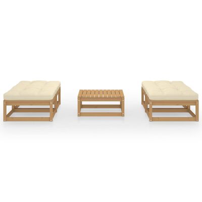 vidaXL 5-tlg. Garten-Lounge-Set mit Kissen Kiefer Massivholz