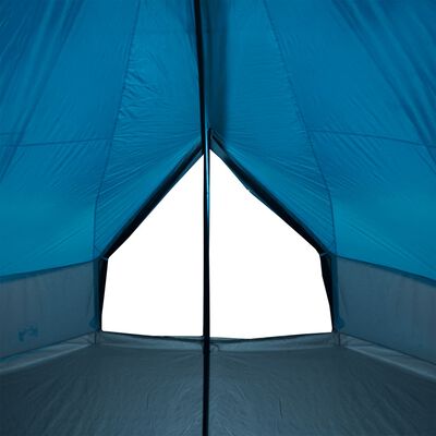 vidaXL Tipi-Familienzelt 8 Personen Blau Wasserdicht