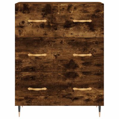 vidaXL Sideboard Räuchereiche 69,5x34x90 cm Holzwerkstoff