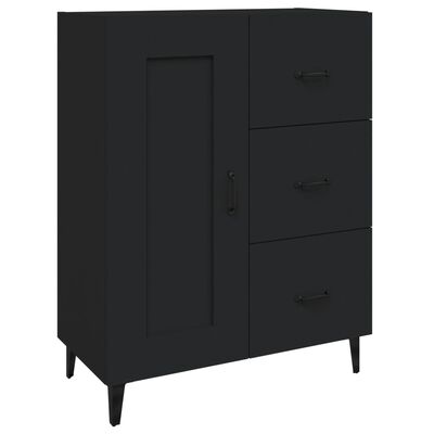 vidaXL Sideboard Schwarz 69,5x34x90 cm Holzwerkstoff