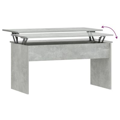 vidaXL Couchtisch Betongrau 102x50,5x52,5 cm Holzwerkstoff