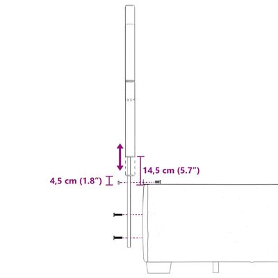 vidaXL Boxspringbett mit Matratze Hellgrau 140x190 cm Samt