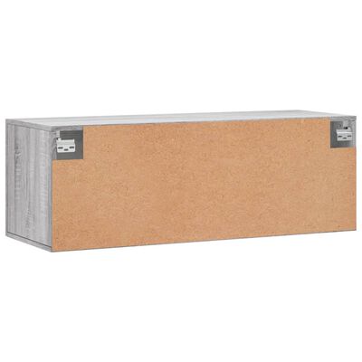 vidaXL Wandschrank Grau Sonoma 100x36,5x35 cm Holzwerkstoff