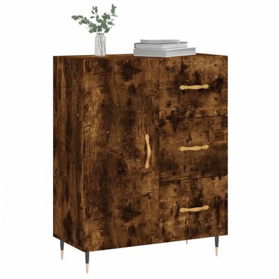 vidaXL Sideboard Räuchereiche 69,5x34x90 cm Holzwerkstoff