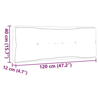 vidaXL Palettenkissen 3-tlg. Anthrazit Stoff