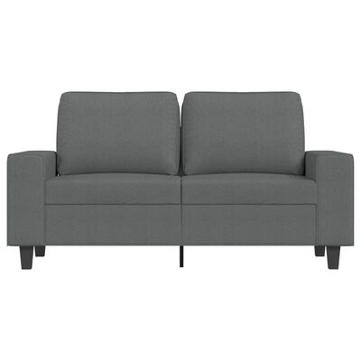 vidaXL 2-Sitzer-Sofa Dunkelgrau 120 cm Stoff