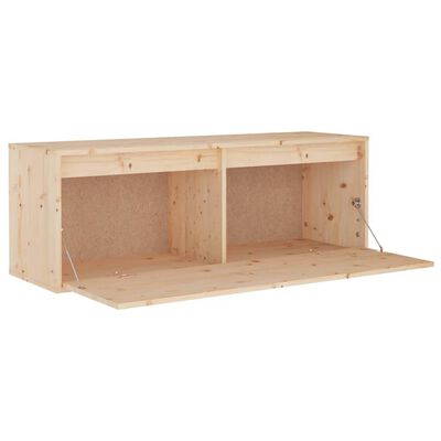 vidaXL Wandschrank 100x30x35 cm Massivholz Kiefer