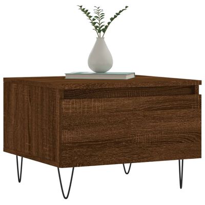 vidaXL Couchtische 2 Stk. Braun Eichen-Optik 50x46x35 cm Holzwerkstoff