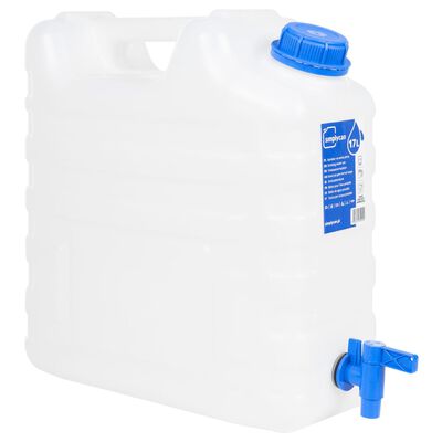 vidaXL Wasserbehälter mit Hahn Transparent 15 L Kunststoff