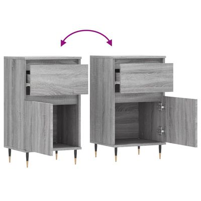 vidaXL Sideboard Grau Sonoma 40x35x70 cm Holzwerkstoff