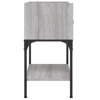 vidaXL Nachttisch Grau Sonoma-Eiche 40,5x31x60 cm Holzwerkstoff