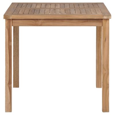 vidaXL Gartentisch 80x80x77 cm Massivholz Teak