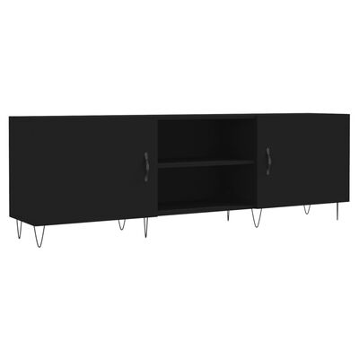 vidaXL TV-Schrank Schwarz 150x30x50 cm Holzwerkstoff