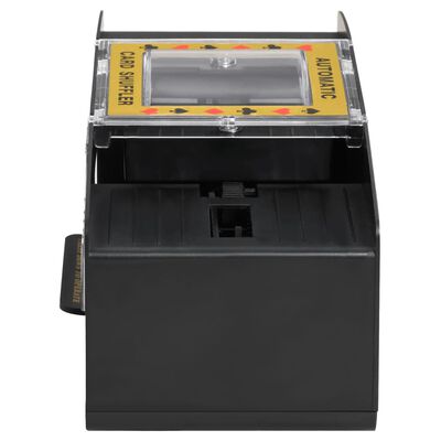 vidaXL Automatischer Kartenmischer Schwarz 2 Decks